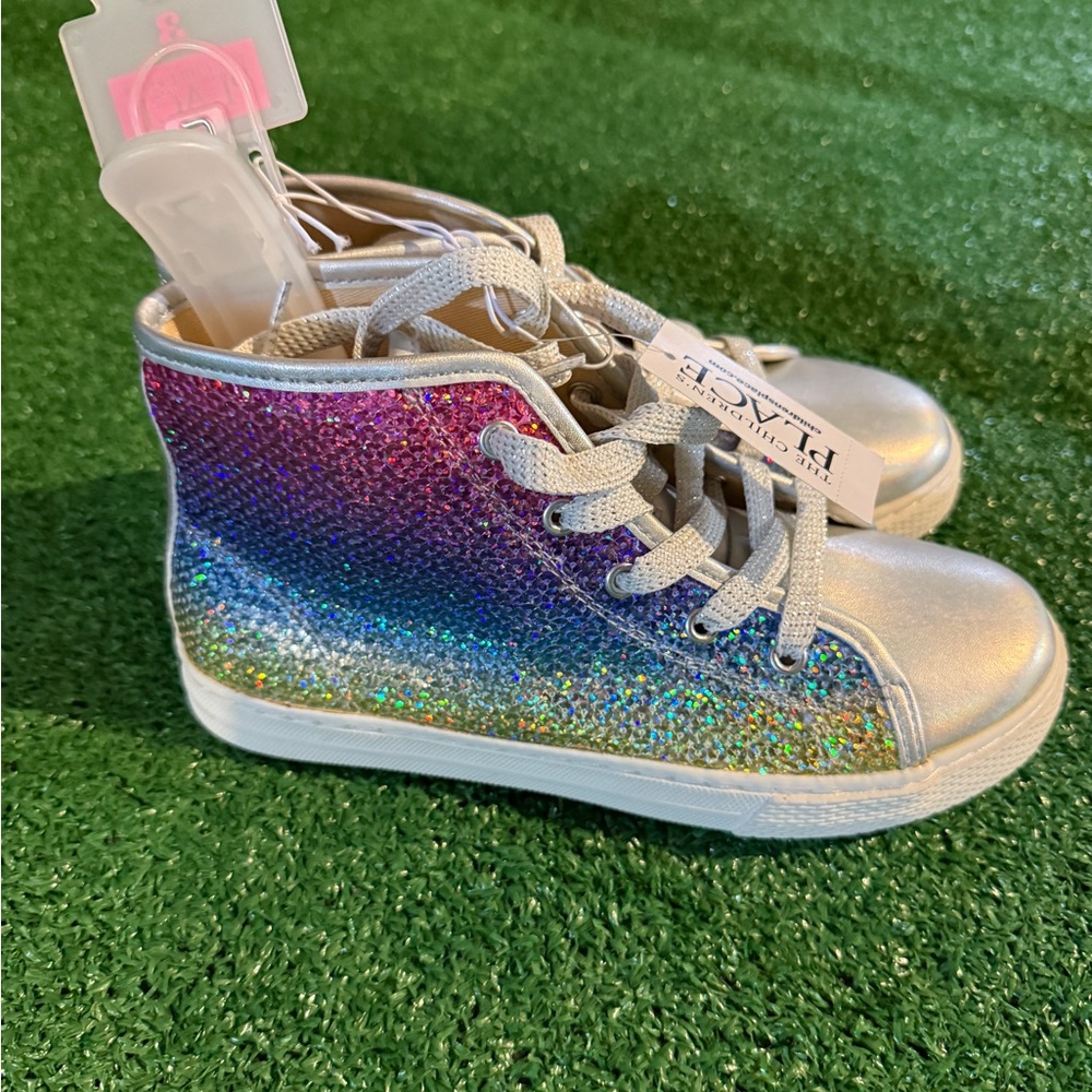 The Children’s Place Silver and Multicolor Kids Sneakers